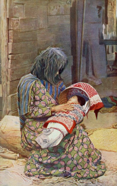 Nordamerika. Tragbares Bett des Yuma-Stammes. 1920 von Unknown
